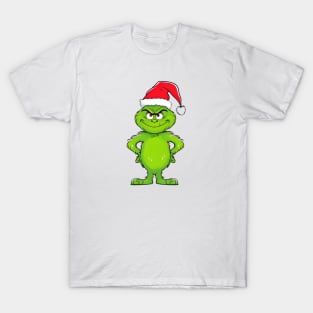 "Grinch Cartoon Full of Christmas Cheer" T-Shirt